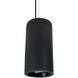 Cobalt Black Cable Mount Cylinder Ceiling Light in 2700K, 1000, Reflector